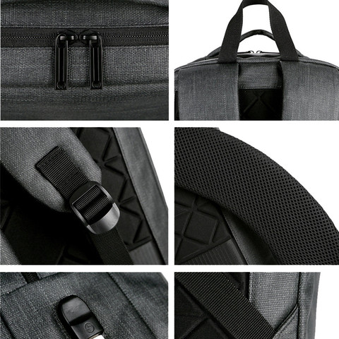 תיק גב Urban Carry למחשב 16 אינץ' עם יציאת USB מבית כאמל מאונטין - כחול