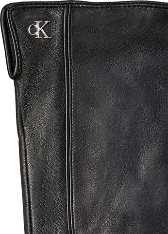 METAL CK LEATHER GLOVES