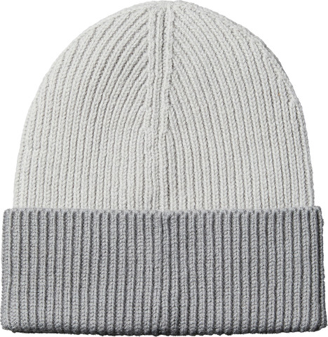 PATCH WOOL CHUNKY RIB BEANIE