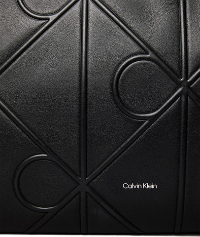 EMBOSSED AOP LEATHER TOTE