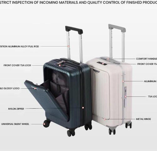 מזוודה The SeeThru™ Xtreme - Green aluminum frame box