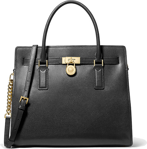 HAMILTON MODERNE LG SATCHEL BLACK