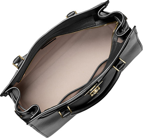 HAMILTON MODERNE LG SATCHEL BLACK