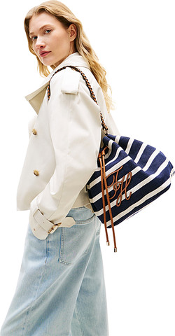 תיק בד מבית TOMMY דגם TOM-AW0AW18401-0GY