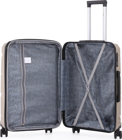 טרולי עליה למטוס 20 אינץ' מתרחבת Swiss Royal California בצבע שמפנייה