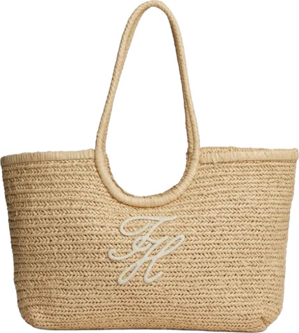 TH ELEVATED SUMMER TOTE RAFFIA