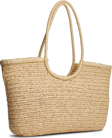 TH ELEVATED SUMMER TOTE RAFFIA