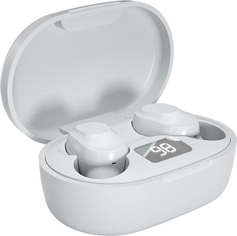 אוזניות כפתור Bluetooth סטריאו TWS אלחוטיות עם סאונד היקפי ומיקרופון מובנה דגם