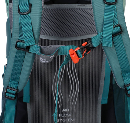 תיק גב Larnyxor™ Xtreme 60L מתרחב לטיולים - שחור