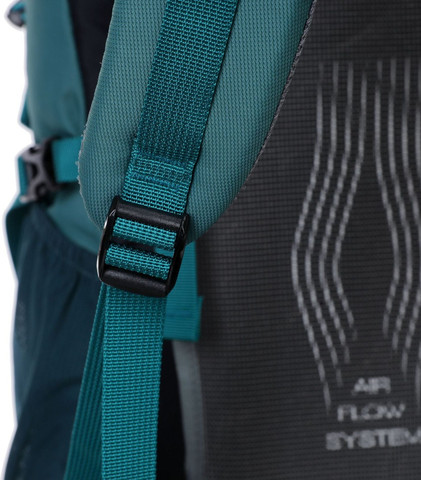 תיק גב Larnyxor™ Xtreme 60L מתרחב לטיולים - שחור