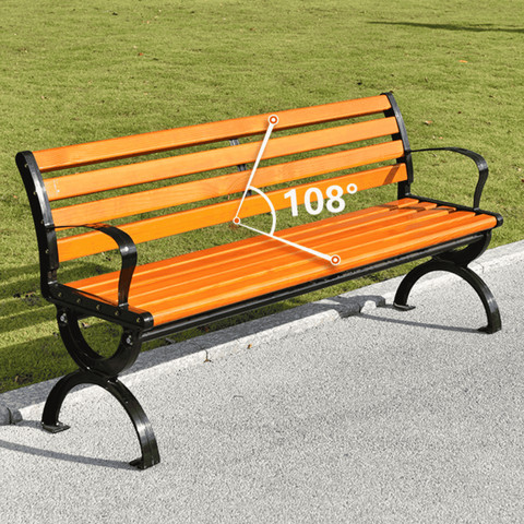 ספסל גינה קלאסי עם משענת- 180 ס״מ
