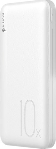 סוללת טעינה 10000mAh 22.5W לבן MIRACASE