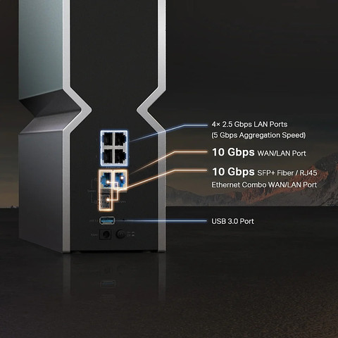 נתב Archer BE800 BE19000 Tri-Band WI-FI7 System