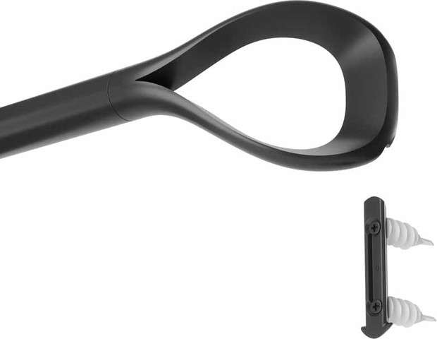 מוט לוילון LOOP שחור