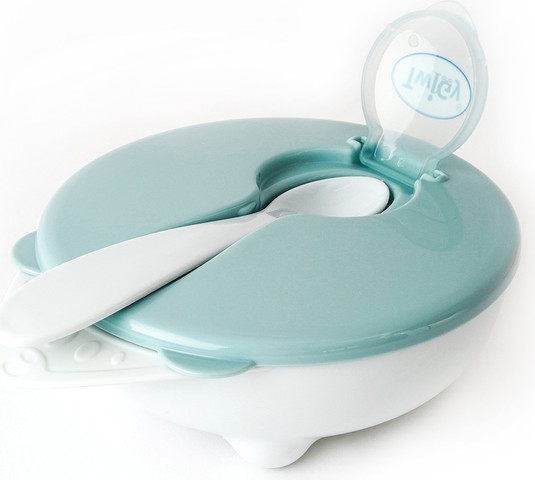 קערה עם כפית - צבע ורוד Flawless™ Feeding Bowl with Spoon
