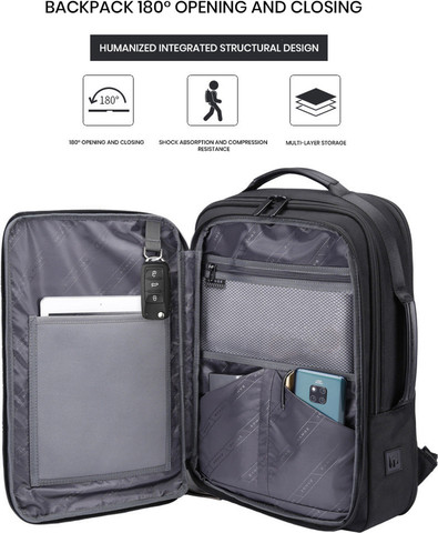 תיק גב SleekView Prime 22L למחשב 16 אינץ' עמיד במים מבית כאמל מאונטין