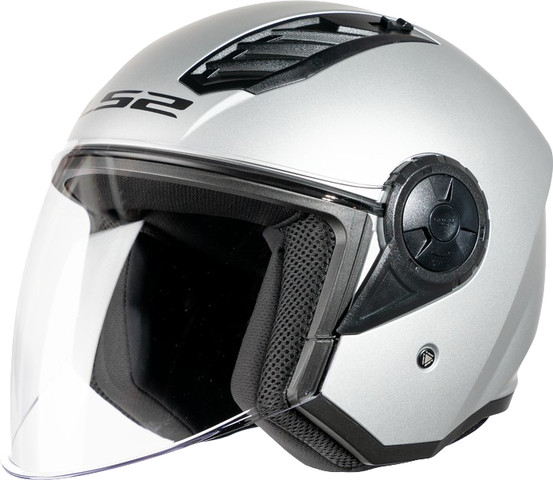 קסדה פתוחה 3/4 LS2 OF616 AIRFLOW II Matt Silver – כסוף מט