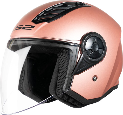 קסדה פתוחה 3/4 LS2 OF616 AIRFLOW II Rose Gold – זהב ורוד