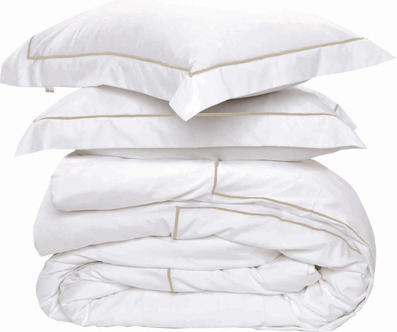 מצעי כותנה מצרית - דגם ד״ר דריה עם מגע של זהב