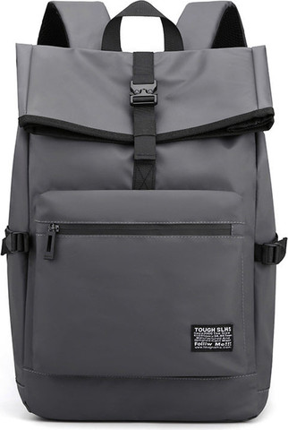 תיק גב Flex Rolltop למחשב 16 אינץ' עמיד במים מבית כאמל מאונטין - אפור