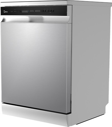 מדיח כלים רחב 8 תוכניות WQP14-W7633C-S צבע כסוף 6469 Midea