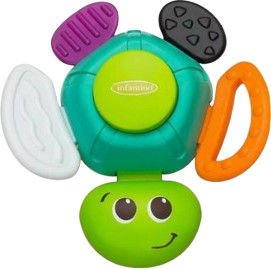 נשכן רעשן מסיליקון בצורת צב מבית Infantino