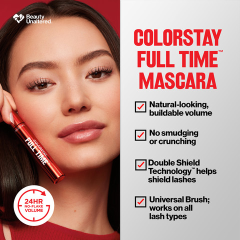 COLORSTAY FULL TIME מסקרה שחור בוהק
