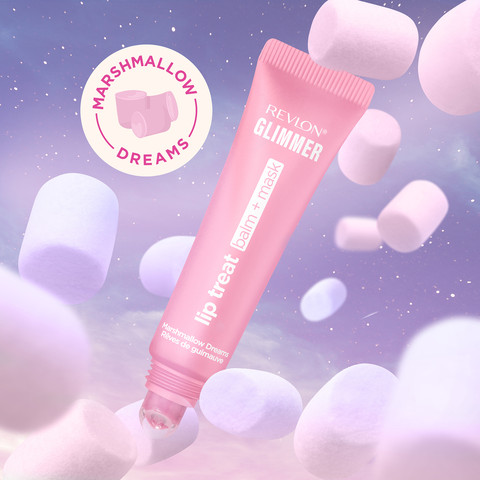 GLIMMER LIP TREAT באלם + מסיכת שפתיים - MARSHMALLOW 02