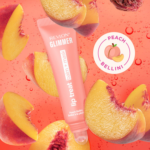 GLIMMER LIP TREAT באלם + מסיכת שפתיים - PEACH BELLINI 03