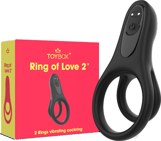 טבעת רטט כפולה Ring of Love 2