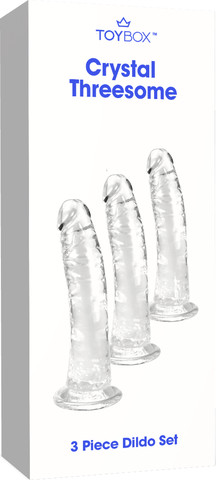 סט 3 דילדואים Crystal Threesome
