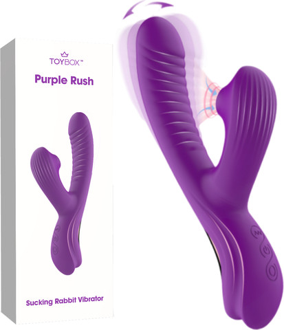 ויברטור ארנבון יונק עם תנועת אצבע Purple Rush