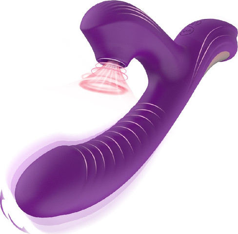 ויברטור ארנבון יונק עם תנועת אצבע Purple Rush
