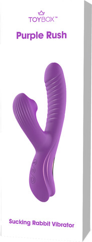 ויברטור ארנבון יונק עם תנועת אצבע Purple Rush