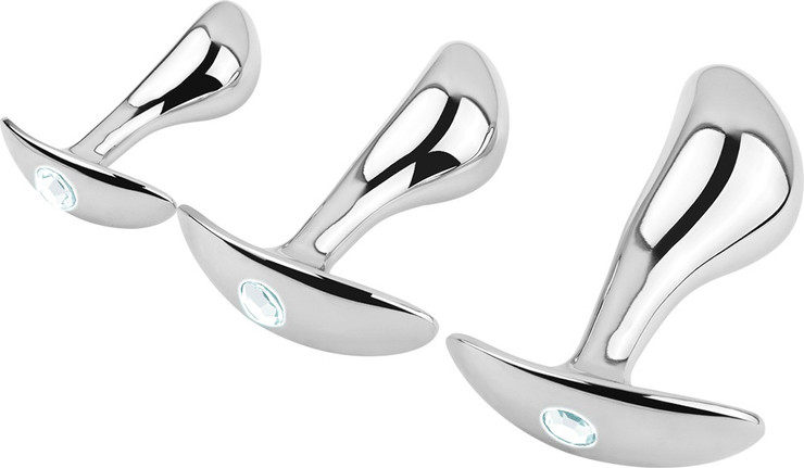 סט 3 פלאגים ממתכת Platinum Touch