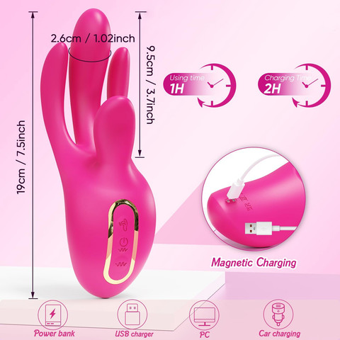 ויברטור בתנועת אצבע וגירוי משולב Cupid Touch