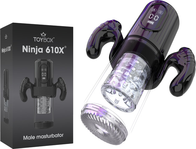 מאונן לגבר עם אפקט שאיבה,טלסקופי,מסתובב X610 Ninja