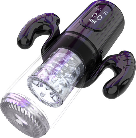 מאונן לגבר עם אפקט שאיבה,טלסקופי,מסתובב X610 Ninja
