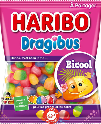 Haribo Dragibus Tropical דרגיבוס סוכריות גומי בטעם טרופי