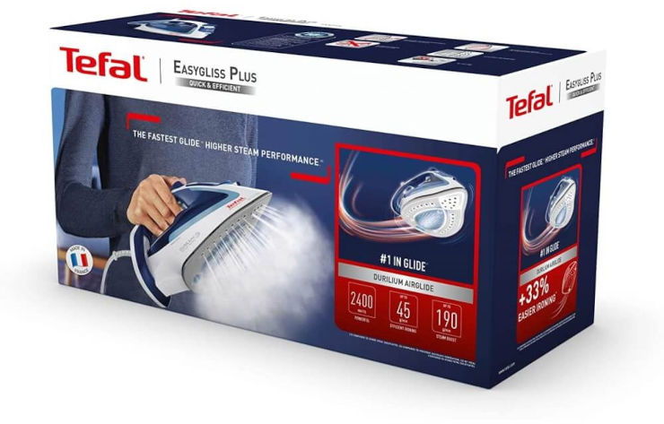 מגהץ אדים כולל אפשרות לגיהוץ אנכי Tefal טפאל EasyGliss FV5715