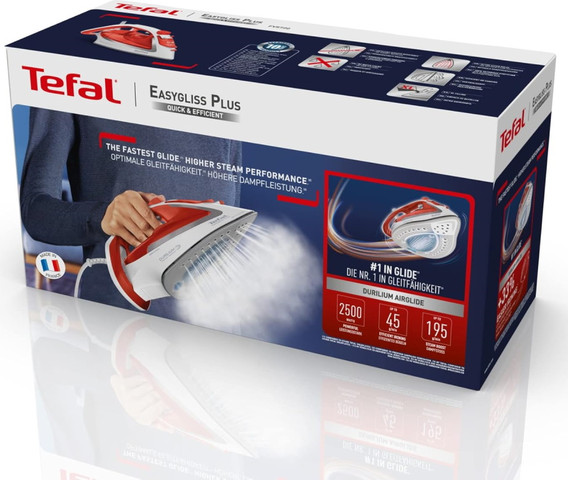 מגהץ אדים Tefal 2500W טפאל Easygliss Plus FV5720E0