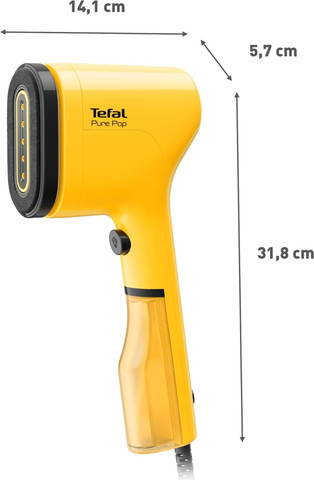 מגהץ אדים אנכי Tefal 1300W טפאל Pure Pop DT2026G0 צהוב