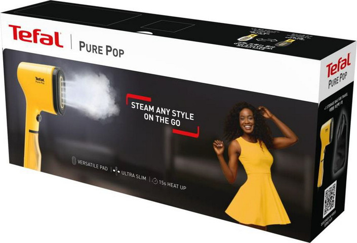 מגהץ אדים אנכי Tefal 1300W טפאל Pure Pop DT2026G0 צהוב