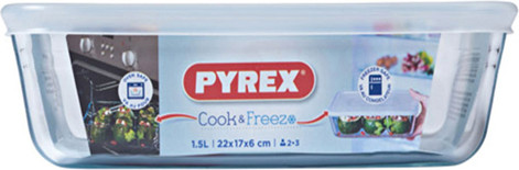 מארז 2 כלי אחסון PYREX – סדרת Cook & Freez