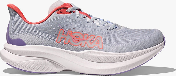 HOKA MACH 6 - נעלי ספורט לנשים הוקה מאך 6 בצבע ורוד דמדומים/שחף