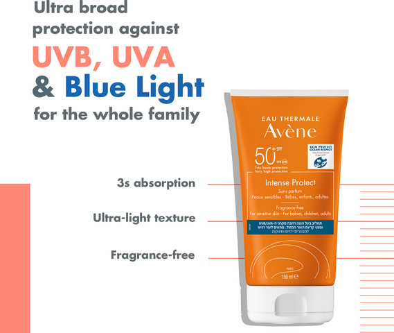 אינטנס פרוטקט תחליב הגנה מהשמש +SPF50