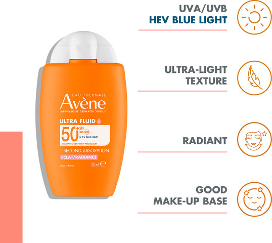 תחליב הגנה מהשמש אולטרה +SPF50 עם גוון