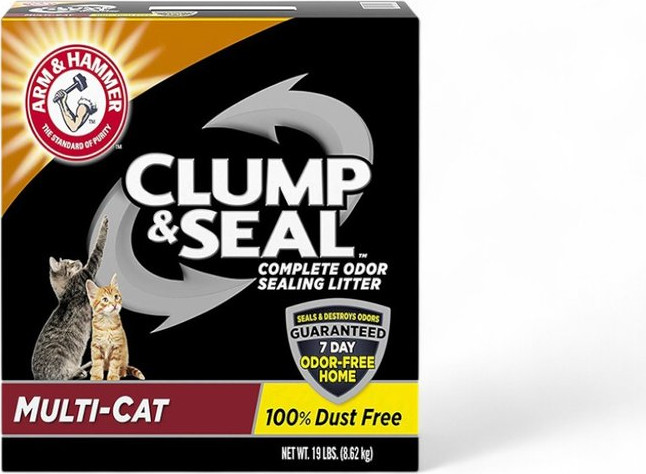 חול חתולים Clump&seal | מולטי קט | 8.6 ק"ג