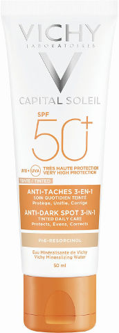קרם הגנה לפנים עם גוון 3ב-1 SPF50
