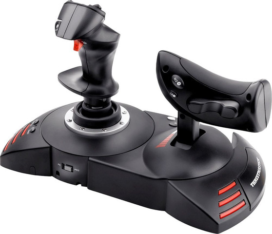 מוט היגוי ומצערת עם מערכת מייצב כפול Thrustmaster T.Flight Hotas X